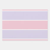 Soft Color Vertical Stripe Pattern Design ラッピングペーパーシート (正面)