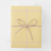 Soft Color Vertical Stripe Pattern Design ラッピングペーパーシート (インサイチュ)
