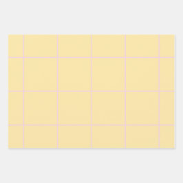 Soft Color Vertical Stripe Pattern Design ラッピングペーパーシート