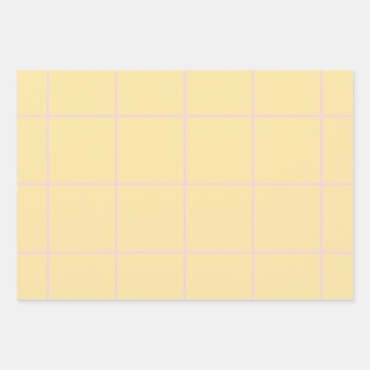 Soft Color Vertical Stripe Pattern Design ラッピングペーパーシート (正面)