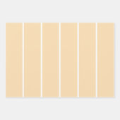 Soft Color Vertical Stripe Pattern Design ラッピングペーパーシート (正面3)