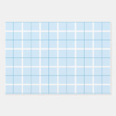 Soft Color Vertical Stripe Pattern Design ラッピングペーパーシート (正面3)