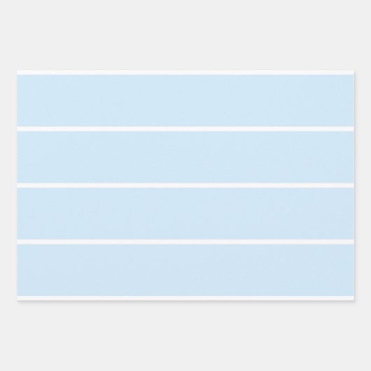 Soft Color Vertical Stripe Pattern Design ラッピングペーパーシート (正面)