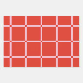 Soft Color Vertical Stripe Pattern Design ラッピングペーパーシート (正面2)