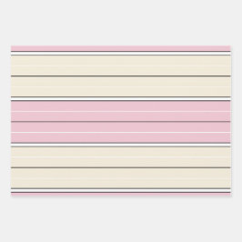 Soft Color Vertical Stripe Pattern Design ラッピングペーパーシート