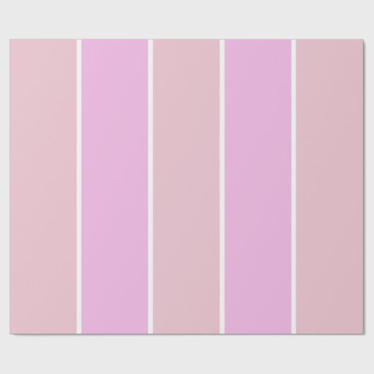 Soft Color Vertical Stripe Pattern Design ラッピングペーパー (フラット)