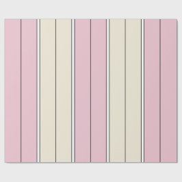 Soft Color Vertical Stripe Pattern Design ラッピングペーパー