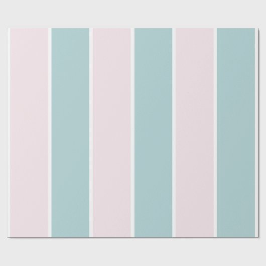 Soft Color Vertical Stripe Pattern Design ラッピングペーパー (フラット)