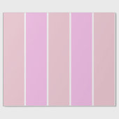 Soft Color Vertical Stripe Pattern Design ラッピングペーパー (フラット)