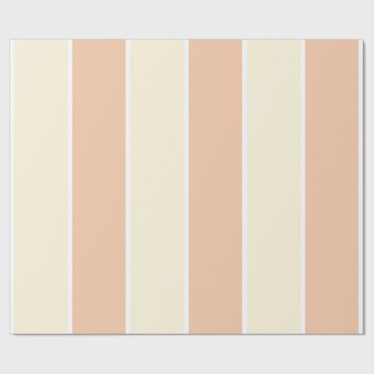 Soft Color Vertical Stripe Pattern Design ラッピングペーパー (フラット)
