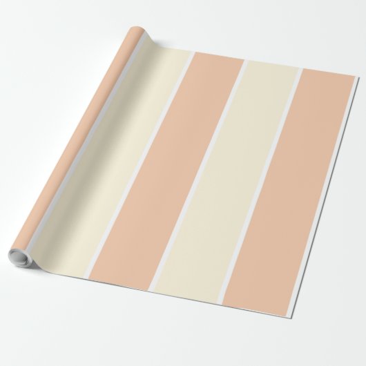 Soft Color Vertical Stripe Pattern Design ラッピングペーパー (アンロールド)