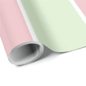 Soft Color Vertical Stripe Pattern Design ラッピングペーパー (ロールコーナー)