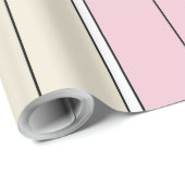 Soft Color Vertical Stripe Pattern Design ラッピングペーパー (ロールコーナー)