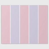 Soft Color Vertical Stripe Pattern Design ラッピングペーパー (フラット)