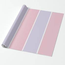 Soft Color Vertical Stripe Pattern Design ラッピングペーパー