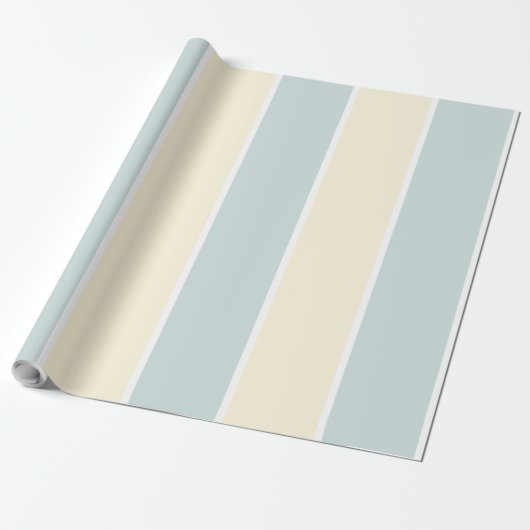 Soft Color Vertical Stripe Pattern Design ラッピングペーパー (アンロールド)