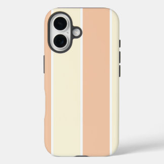 Soft Color Vertical Stripe Pattern Design iPhone 16ケース