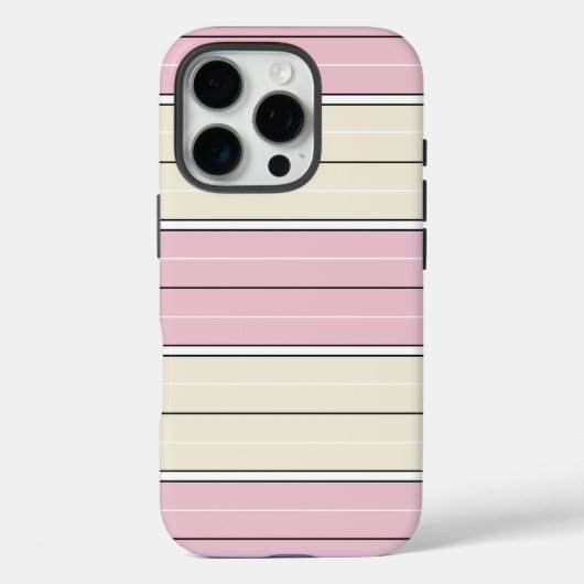 Soft Color Vertical Stripe Pattern Design Case-Mate iPhoneケース (裏面)