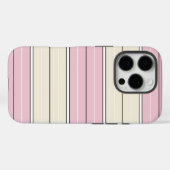 Soft Color Vertical Stripe Pattern Design Case-Mate iPhoneケース (裏面 (横))