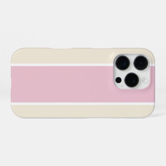 Soft Color Vertical Stripe Pattern Design iPhoneケース (裏面横)