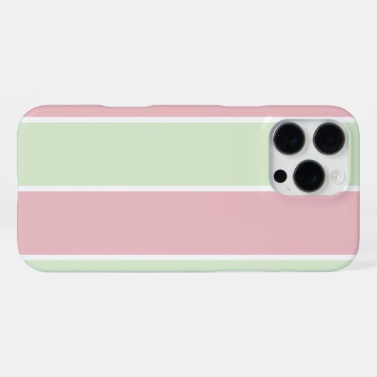 Soft Color Vertical Stripe Pattern Design iPhoneケース (裏面横)