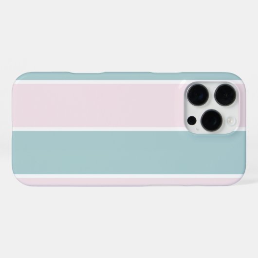 Soft Color Vertical Stripe Pattern Design iPhoneケース (裏面横)