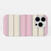 Soft Color Vertical Stripe Pattern Design iPhoneケース (裏面横)