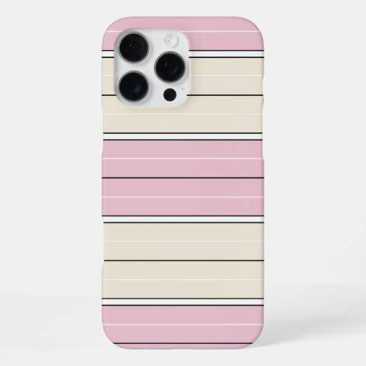 Soft Color Vertical Stripe Pattern Design iPhoneケース (裏面)
