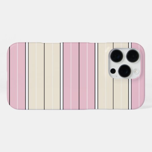 Soft Color Vertical Stripe Pattern Design iPhoneケース (裏面横)