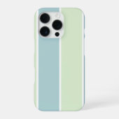 Soft Color Vertical Stripe Pattern Design iPhoneケース (裏面)