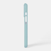 Soft Color Vertical Stripe Pattern Design iPhoneケース (左側面)