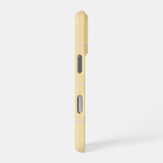 Soft Color Vertical Stripe Pattern Design iPhoneケース (右側面)