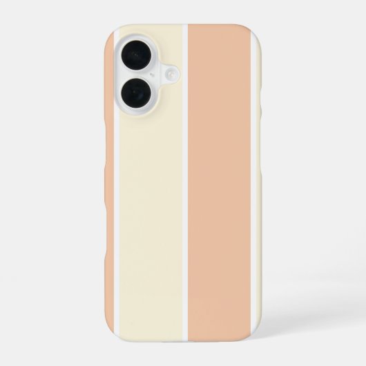 Soft Color Vertical Stripe Pattern Design iPhone 16ケース (裏面)