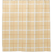 Soft Color Vertical Stripe Pattern Point Design シャワーカーテン (正面)