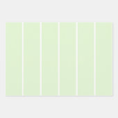 Soft Color Vertical Stripe Pattern Point Design ラッピングペーパーシート (正面3)