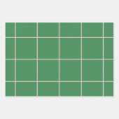 Soft Color Vertical Stripe Pattern Point Design ラッピングペーパーシート (正面2)