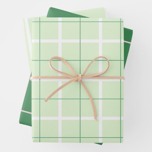 Soft Color Vertical Stripe Pattern Point Design ラッピングペーパーシート (インサイチュ)