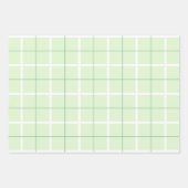 Soft Color Vertical Stripe Pattern Point Design ラッピングペーパーシート (正面)