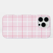 Soft Color Vertical Stripe Pattern Point Design iPhoneケース (裏面横)