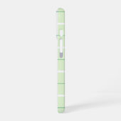 Soft Color Vertical Stripe Pattern Point Design iPhone 16ケース (左側面)