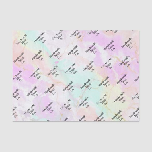 Soft Colorful Pink Marble 薄葉紙 (正面)