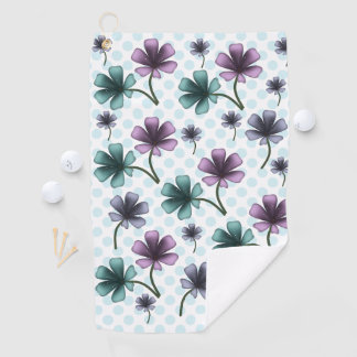 Soft Cottagecore Floral Pattern | Pastel Aesthetic ゴルフタオル