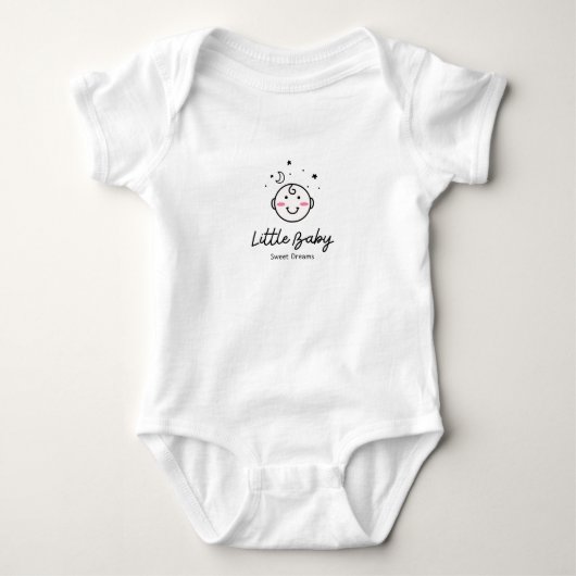 Soft Cotton Baby Boy Bodysuit – Comfortable & Styl ベビーボディスーツ (正面)