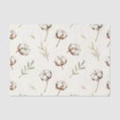 Soft Cotton Blossom Botanical Pattern 薄葉紙 (正面)
