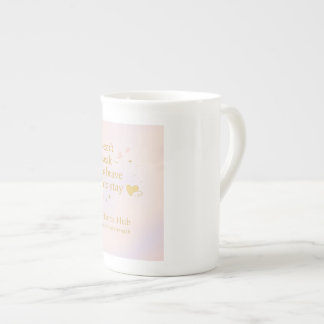 Soft Courage – Pastel Inspirational Mug ボーンチャイナマグカップ
