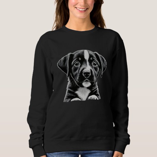 Soft & Cozy Puppy Lover Sweatshirt スウェットシャツ (正面)