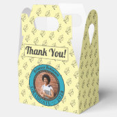 Soft Cream Photo Modern Graduation Party Thank You フェイバーボックス (オープン)