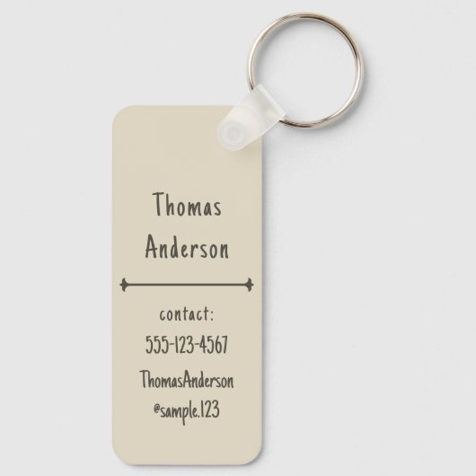 Soft Cream with Raisin Color Pattern キーホルダー (裏面)