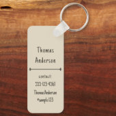 Soft Cream with Raisin Color Pattern キーホルダー (裏面)