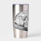 Soft curl in festive calm 保温保冷タンブラー (正面)